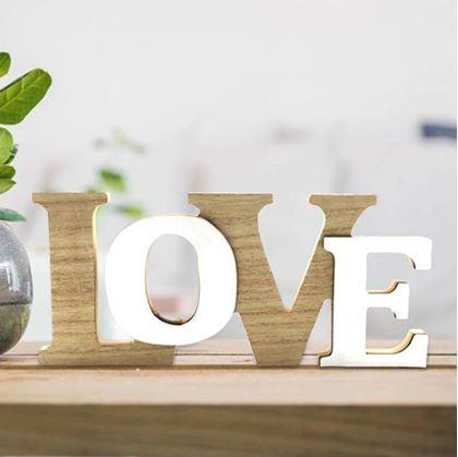 Obrázek z Dřevěná dekorace LOVE