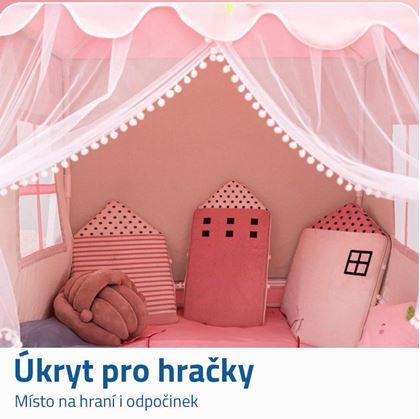 Obrázek z Dětský stan do pokojíčku - růžový