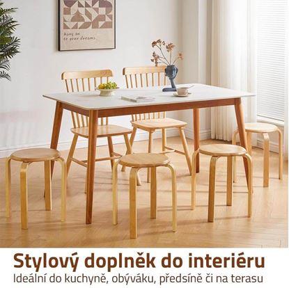 Obrázek Dřevěná stohovací stolička
