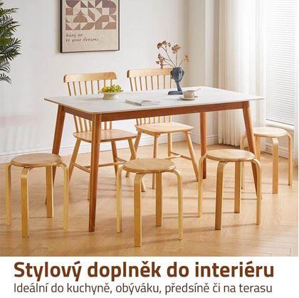 Obrázek z Dřevěná stohovací stolička