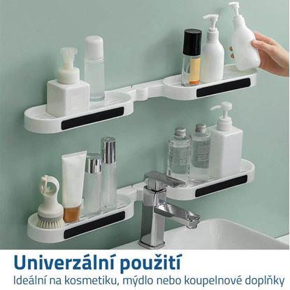 Nastavitelná koupelnová polička