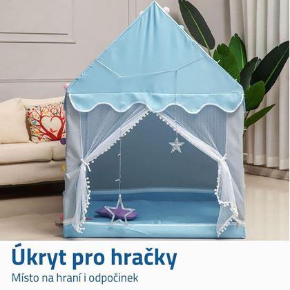 Obrázek z Dětský stan do pokojíčku - modrý