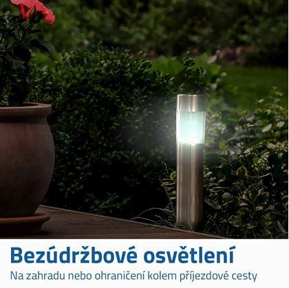 Obrázek z Solární zahradní LED světlo - sloupek