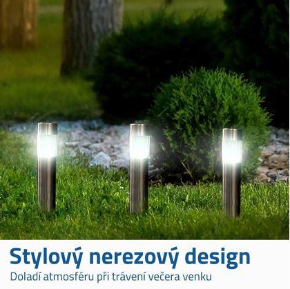 Obrázek z Solární zahradní LED světlo - sloupek