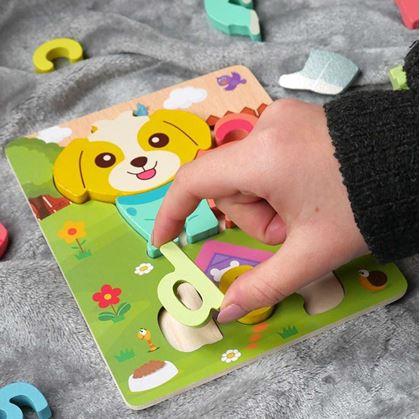 Obrázek z Anglické puzzle pro nejmenší - pejsek
