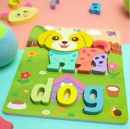 Obrázek z Anglické puzzle pro nejmenší - pejsek
