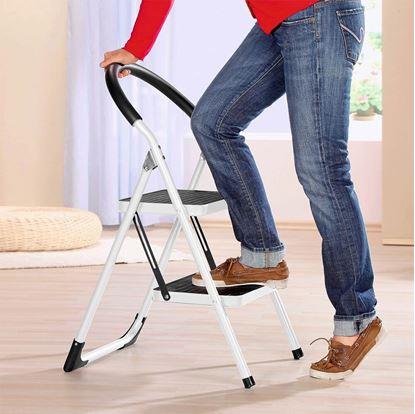 Obrázek Skládací kovové schůdky 2 stupně 83 cm