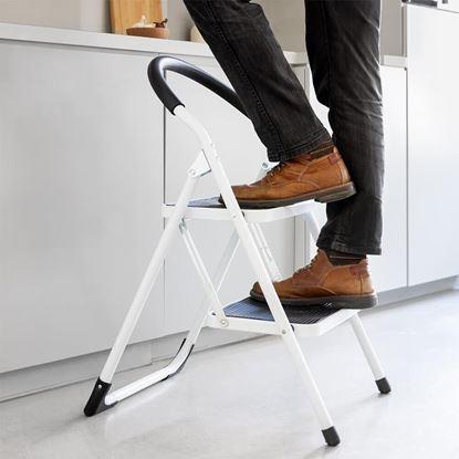 Obrázek Skládací kovové schůdky 2 stupně 83 cm