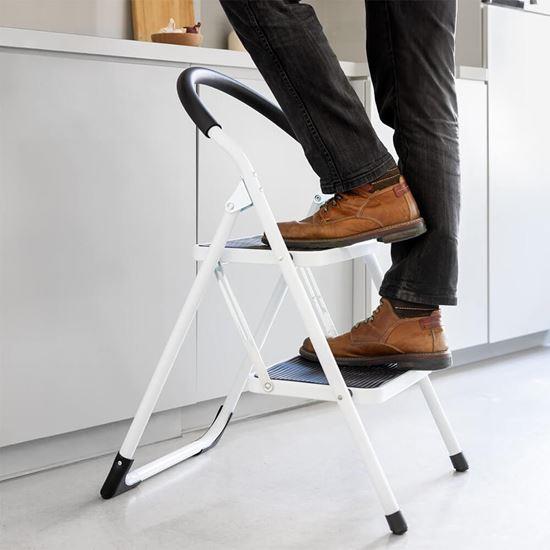 Obrázek z Skládací kovové schůdky 2 stupně 83 cm