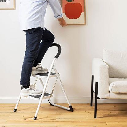 Obrázek Skládací kovové schůdky 2 stupně 83 cm