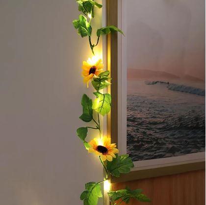 Obrázek z LED světelný řetěz 2 m - slunečnice