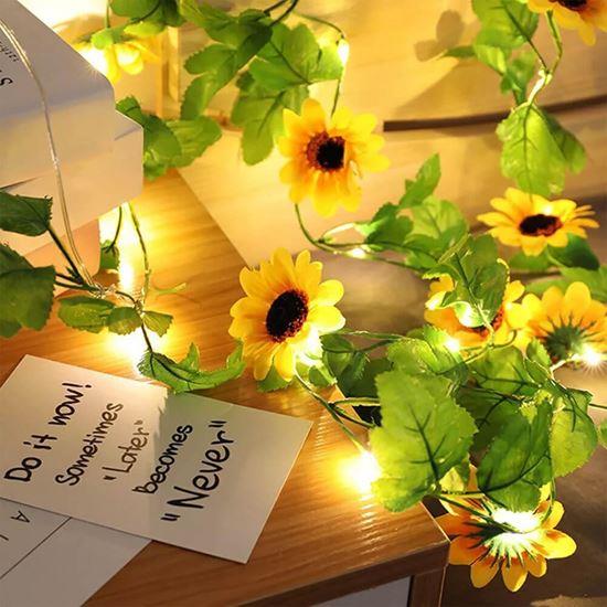 Obrázek z LED světelný řetěz 2 m - slunečnice