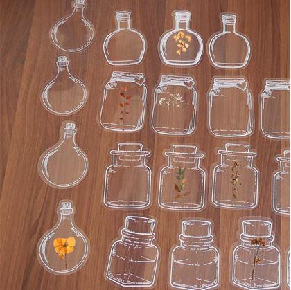 Obrázek z DIY herbář - samolepky na sušené květiny 