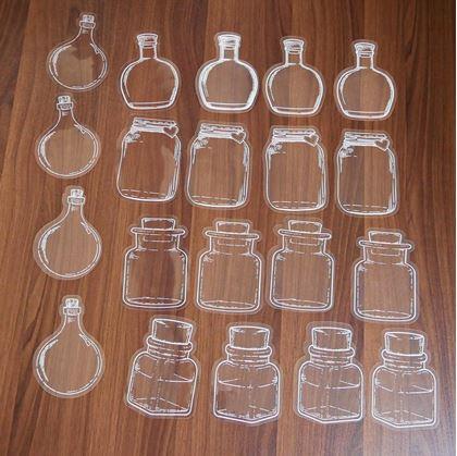 Obrázek z DIY herbář - samolepky na sušené květiny 