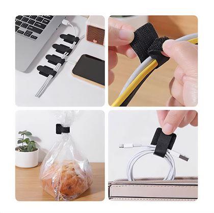 Obrázek z 10 ks stahovací páska na suchý zip