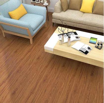 Obrázek z PVC samolepicí dřevěná podlaha - dub tmavý