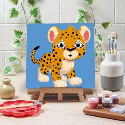 Obrázek z Malování podle čísel pro děti - leopard