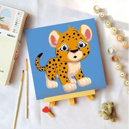 Obrázek z Malování podle čísel pro děti - leopard