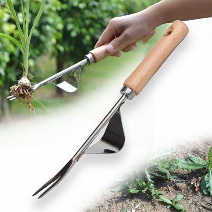 Obrázek z Vypichovač plevele s kolébkou a dřevěnou rukojetí