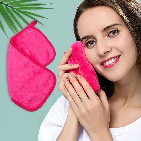 Obrázek z Odličovací žínka - tmavě růžová