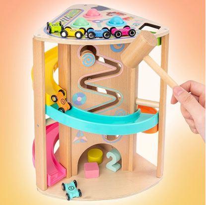 Obrázek Dřevěná interaktivní autodráha