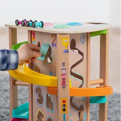 Obrázek Dřevěná interaktivní autodráha