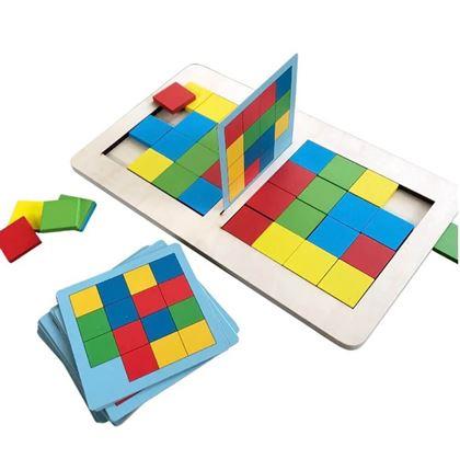 Obrázek z Dřevěná hra tangram pro dva