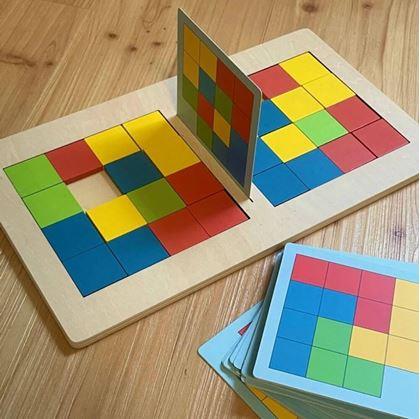 Obrázek z Dřevěná hra tangram pro dva