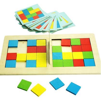 Obrázek z Dřevěná hra tangram pro dva