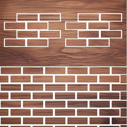 Obrázek z Šablony na zeď 4 ks - cihly