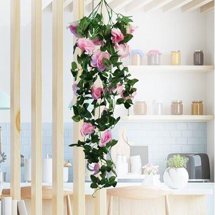 Obrázek z Umělá převislá květina 90 cm - růžová