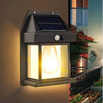 Obrázek z Nástěnná solární lampa se senzorem 