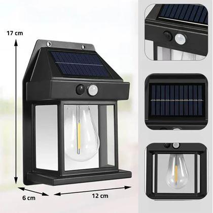 Obrázek z Nástěnná solární lampa se senzorem 