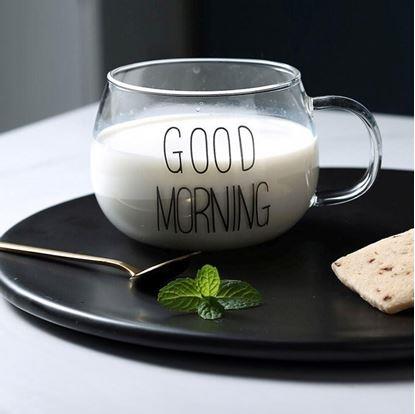 Obrázek Skleněný hrnek Good morning