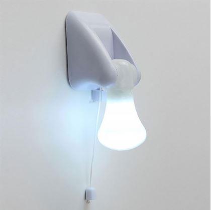 Obrázek z Nástěnná LED lampička k posteli se šňůrkovým vypínačem
