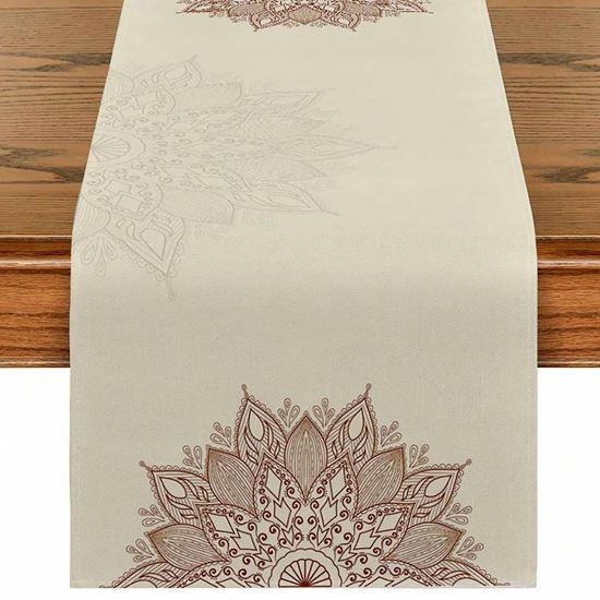 Obrázek z Běhoun na stůl 180 cm - mandala