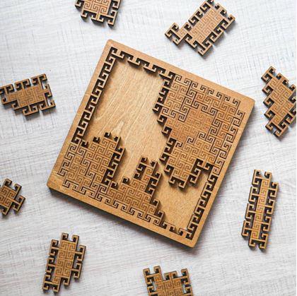 Obrázek z Dřevěné puzzle labyrint