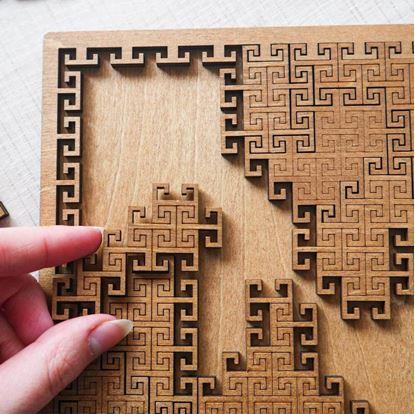 Obrázek Dřevěné puzzle labyrint