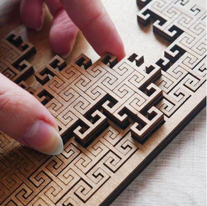 Obrázek z Dřevěné puzzle labyrint