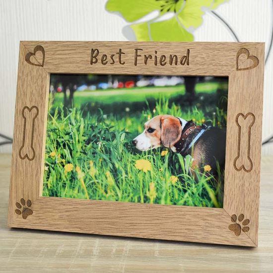 Obrázek z Dřevěný fotorámeček "Best Friend", 10 x 15 cm