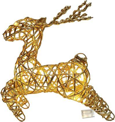 Obrázek z Vánoční LED osvětlení jelen - zlatý