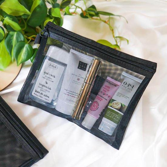Obrázek z Průhledná kosmetická taštička se zipem