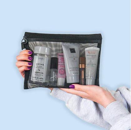 Obrázek z Průhledná kosmetická taštička se zipem