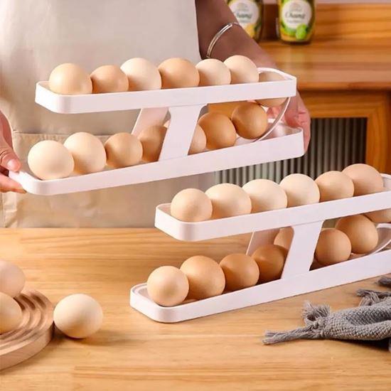 Obrázek z Dvoupatrový zásobník/organizér na vajíčka