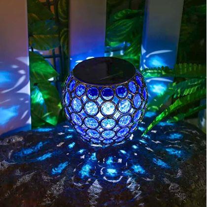 Obrázek z Barevná solární lampa - modrá