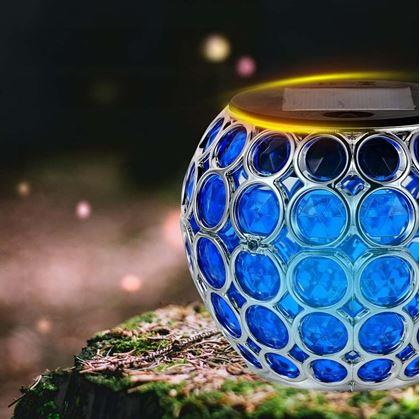 Obrázek z Barevná solární lampa - modrá