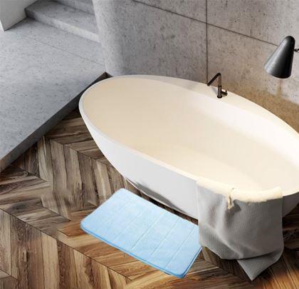 Obrázek z Protiskluzová koupelnová předložka 40 x 60 cm - modrá