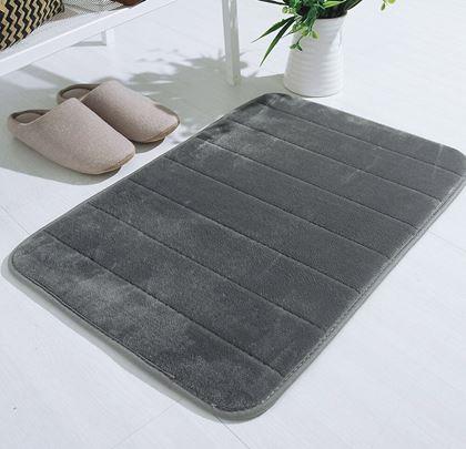 Obrázek z Protiskluzová koupelnová předložka 40 x 60 cm - šedá