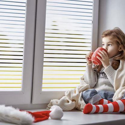 Obrázek Matná okenní fólie 100x60 cm - pruhy