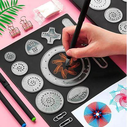 Obrázek Sada kreslicích šablon - spirograf